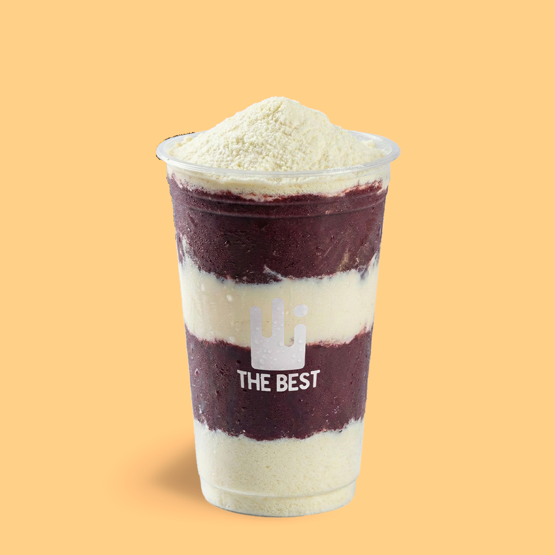 1 Copo Açaí Fit - 500 ml (Açaí zero + Whey protein)